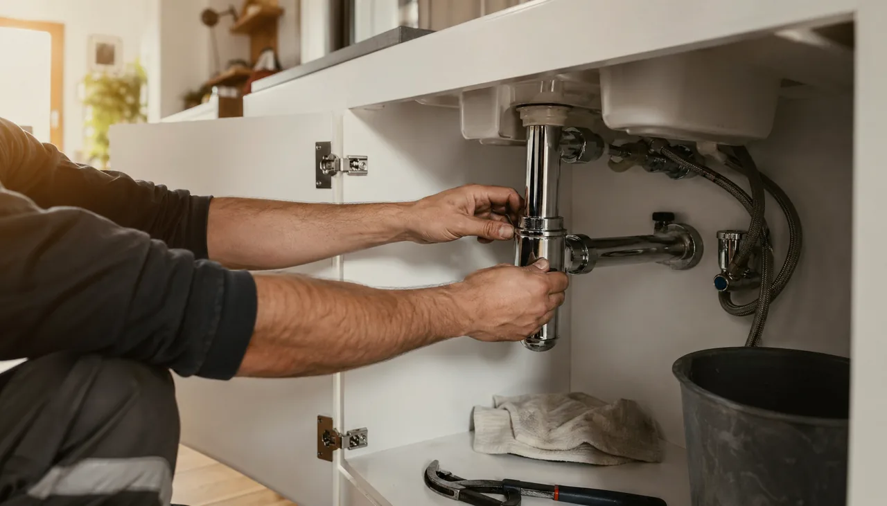 Intervention plombier à Mantes-la-Jolie 78200 - Dépannage 7j/7 — Devis gratuit : artisan au travail